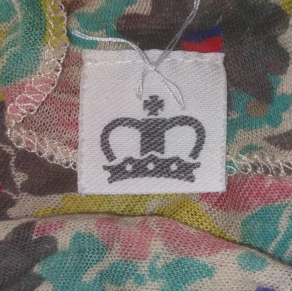 Crown Women's Cotton Blend Floral Scarf Headwrap Shawl Wrap Multicolor - Picture 7 of 7